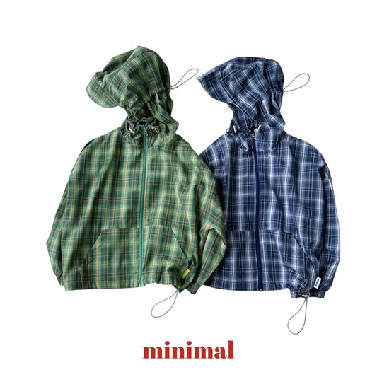 《予約》Hooded Check Jumper / MINIMAL