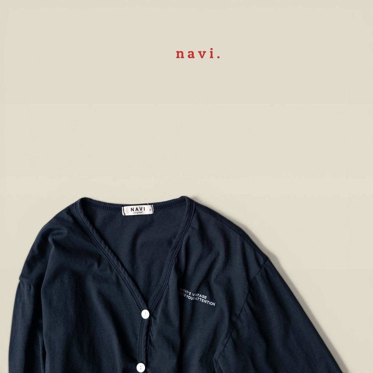 《予約》Air Cardigan / Navi
