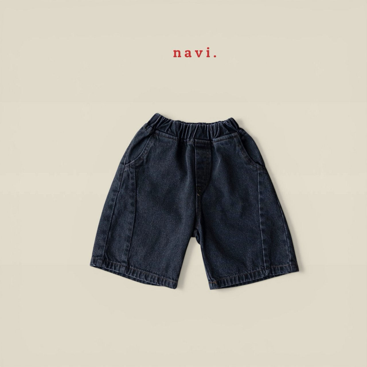 《予約》Curve Denim Pants / Navi
