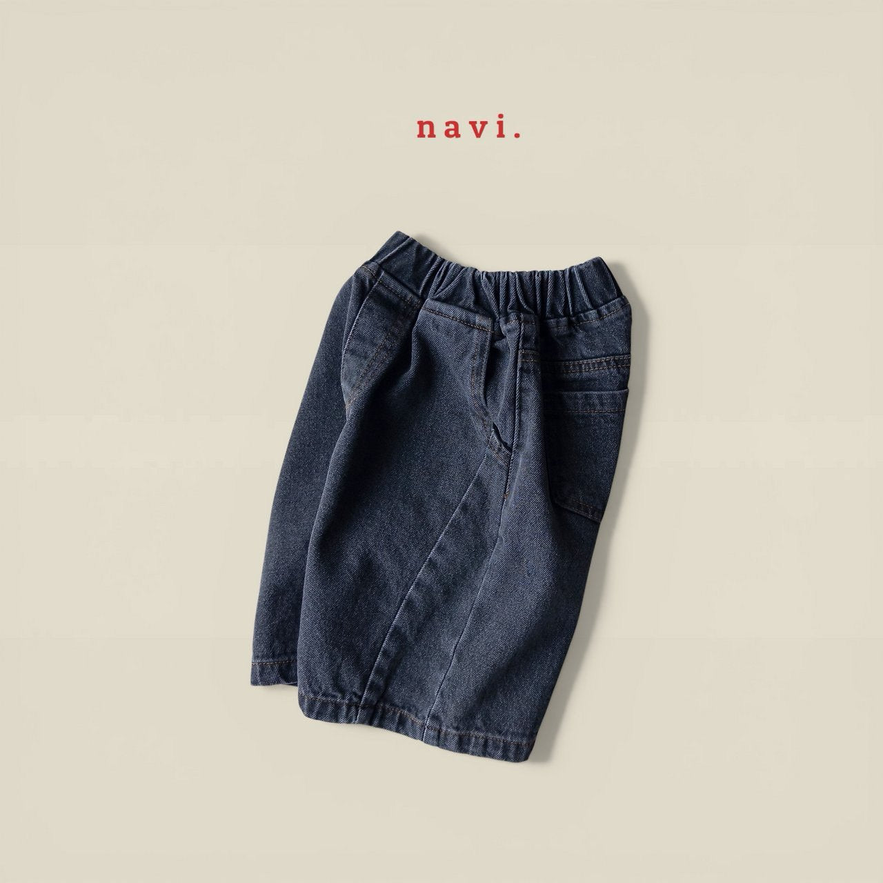 《予約》Curve Denim Pants / Navi