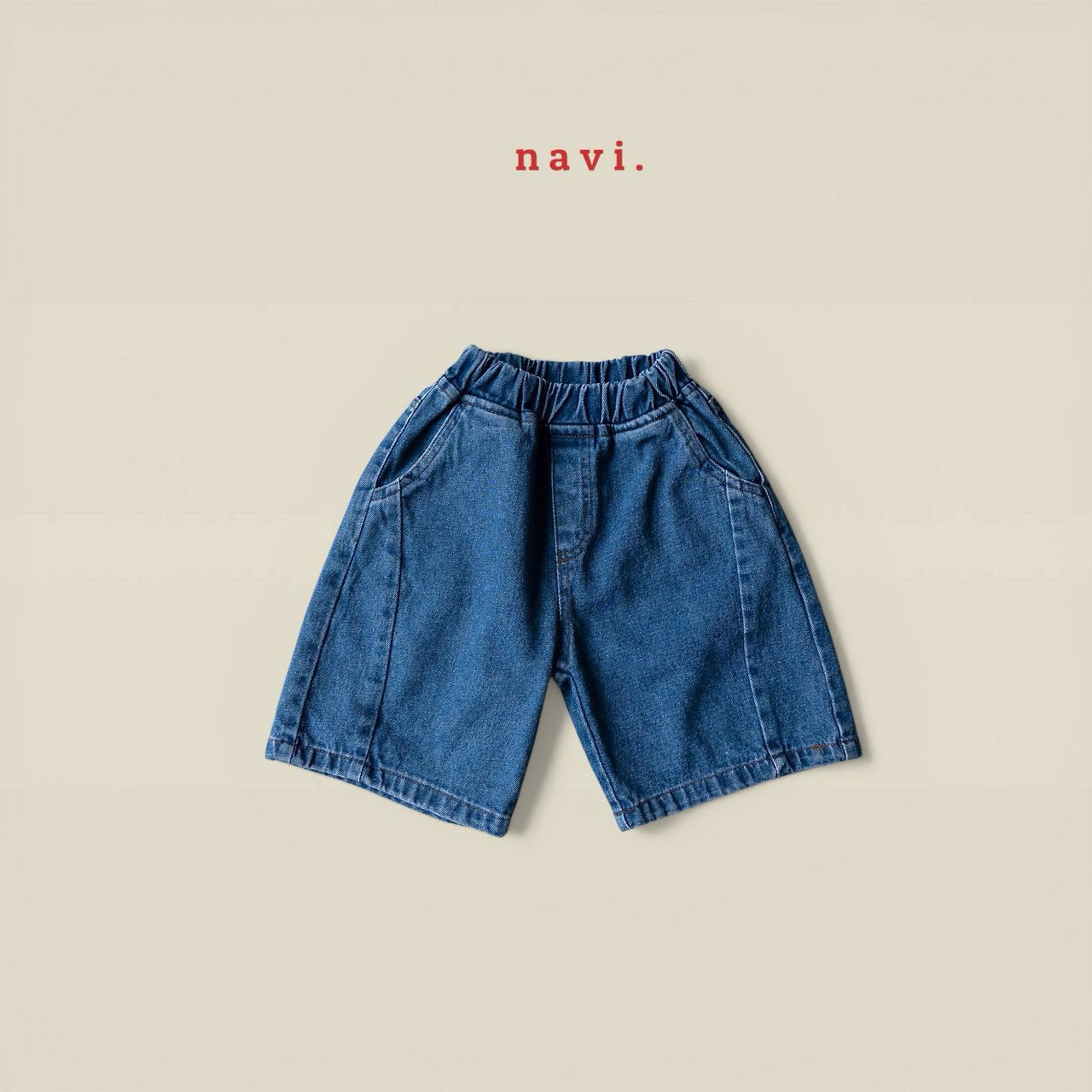 《予約》Curve Denim Pants / Navi