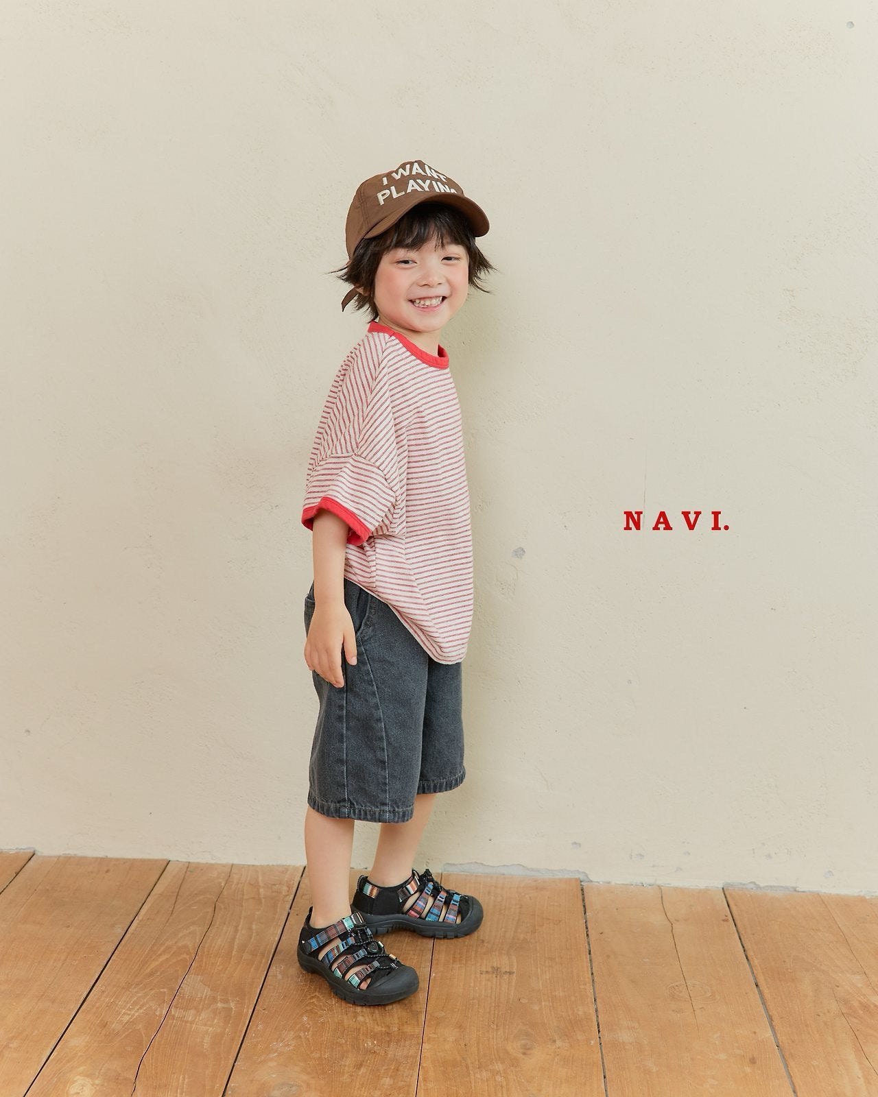《予約》Curve Denim Pants / Navi
