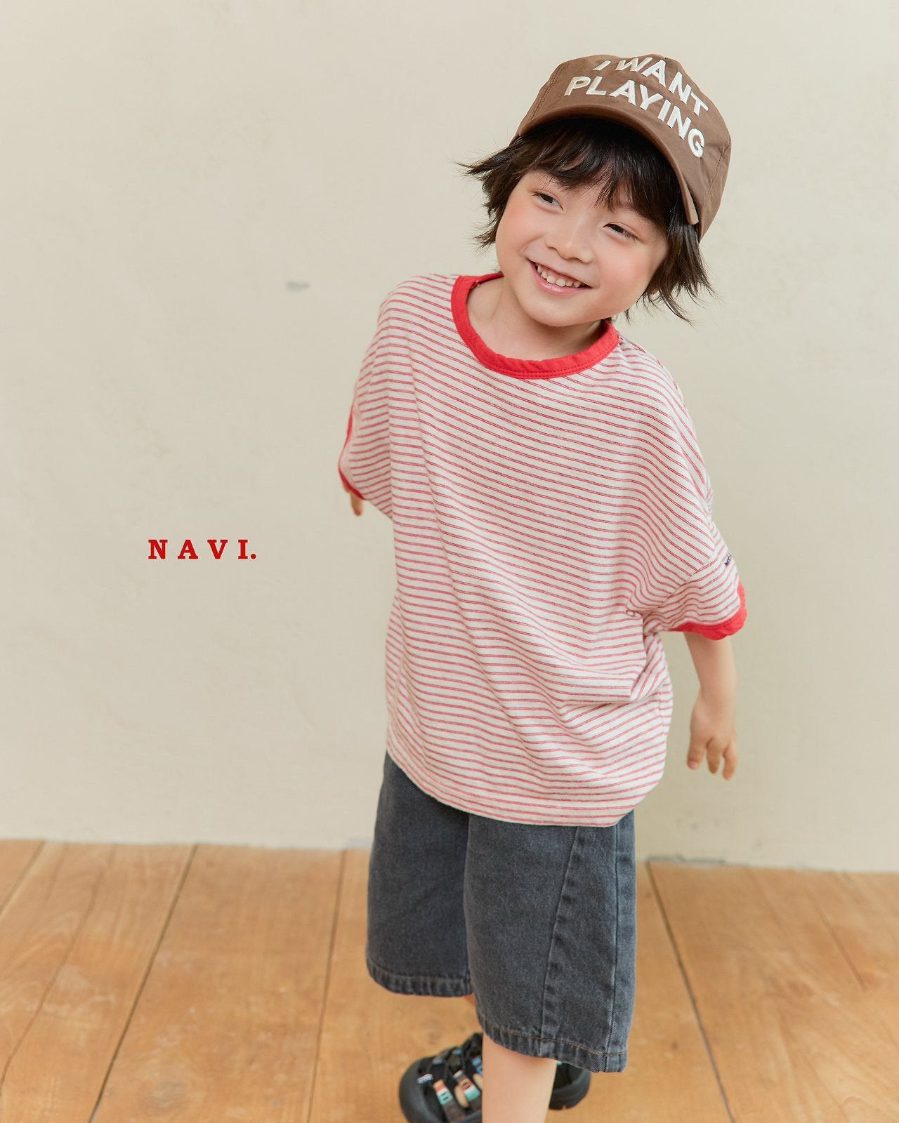 《予約》Curve Denim Pants / Navi