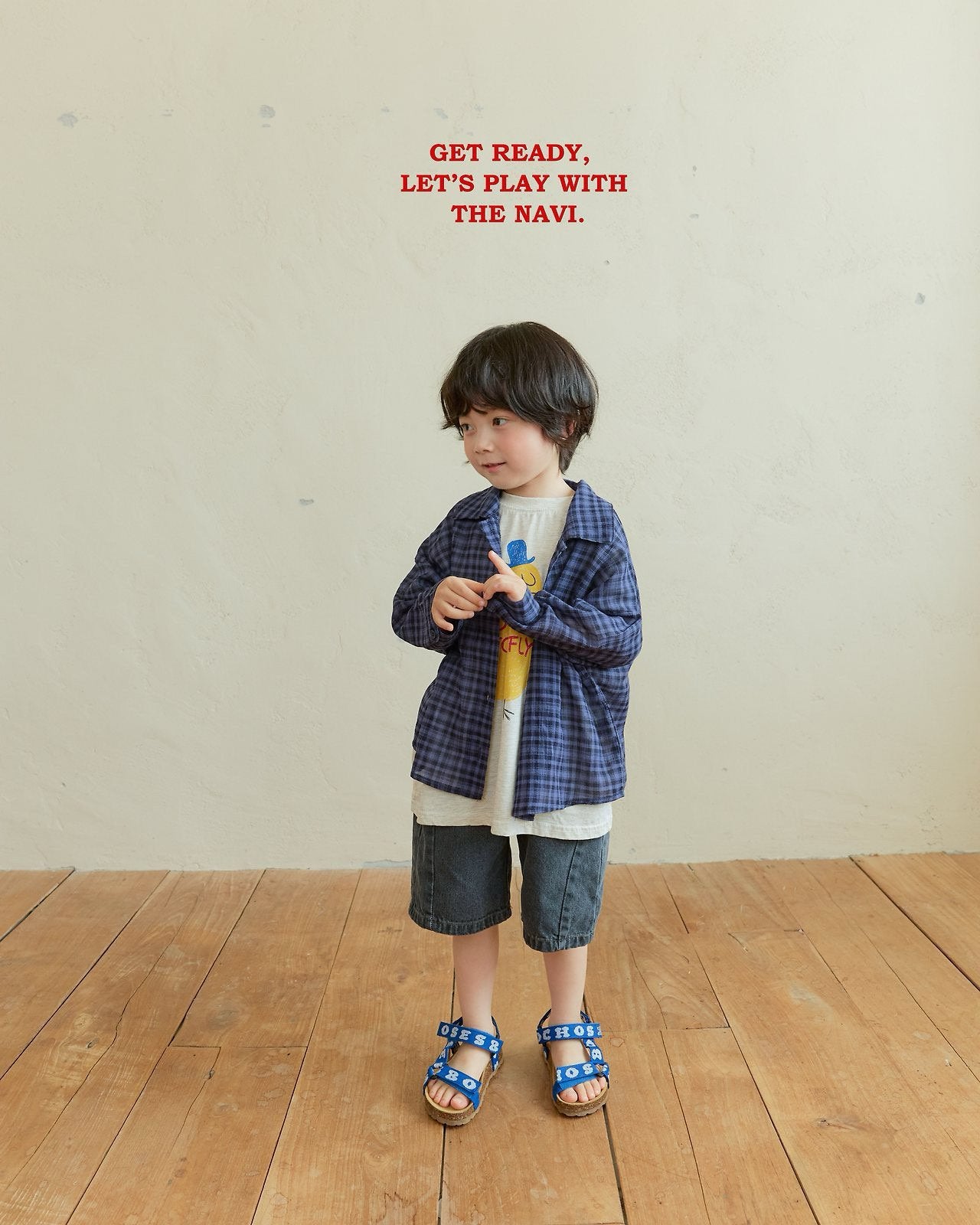 《予約》Curve Denim Pants / Navi
