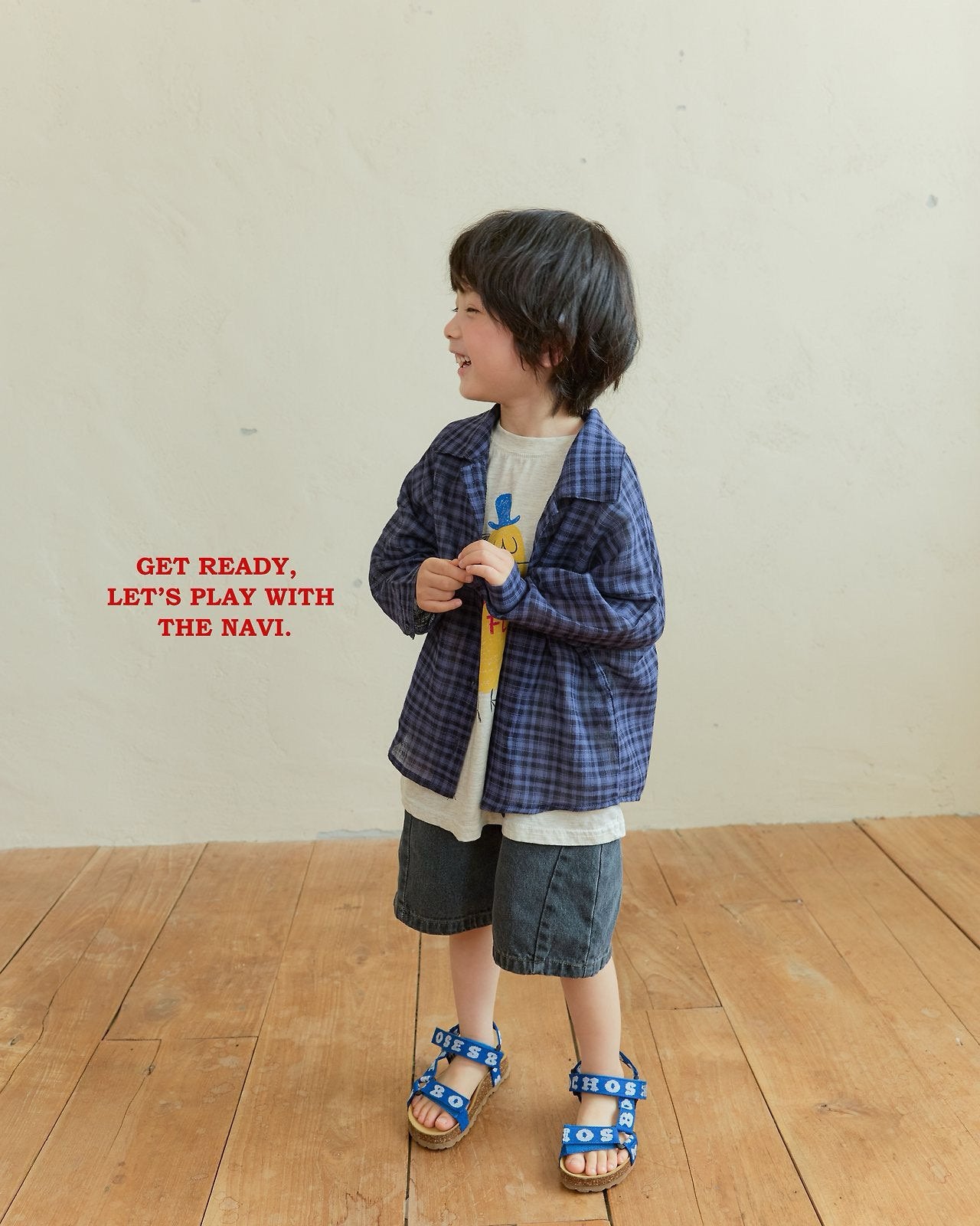 《予約》Curve Denim Pants / Navi