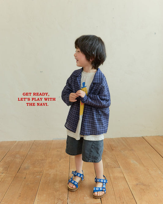 《予約》Curve Denim Pants / Navi