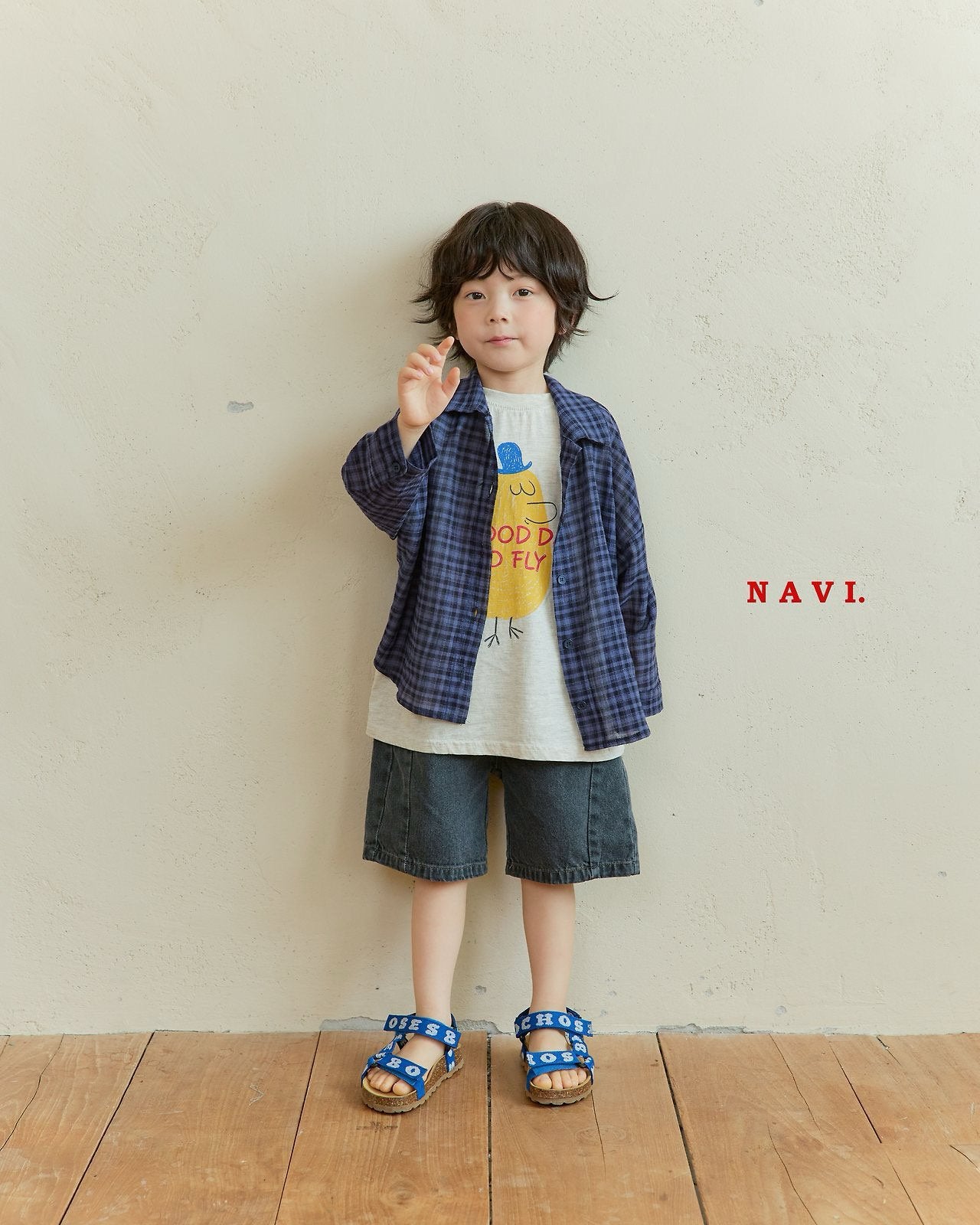 《予約》Curve Denim Pants / Navi