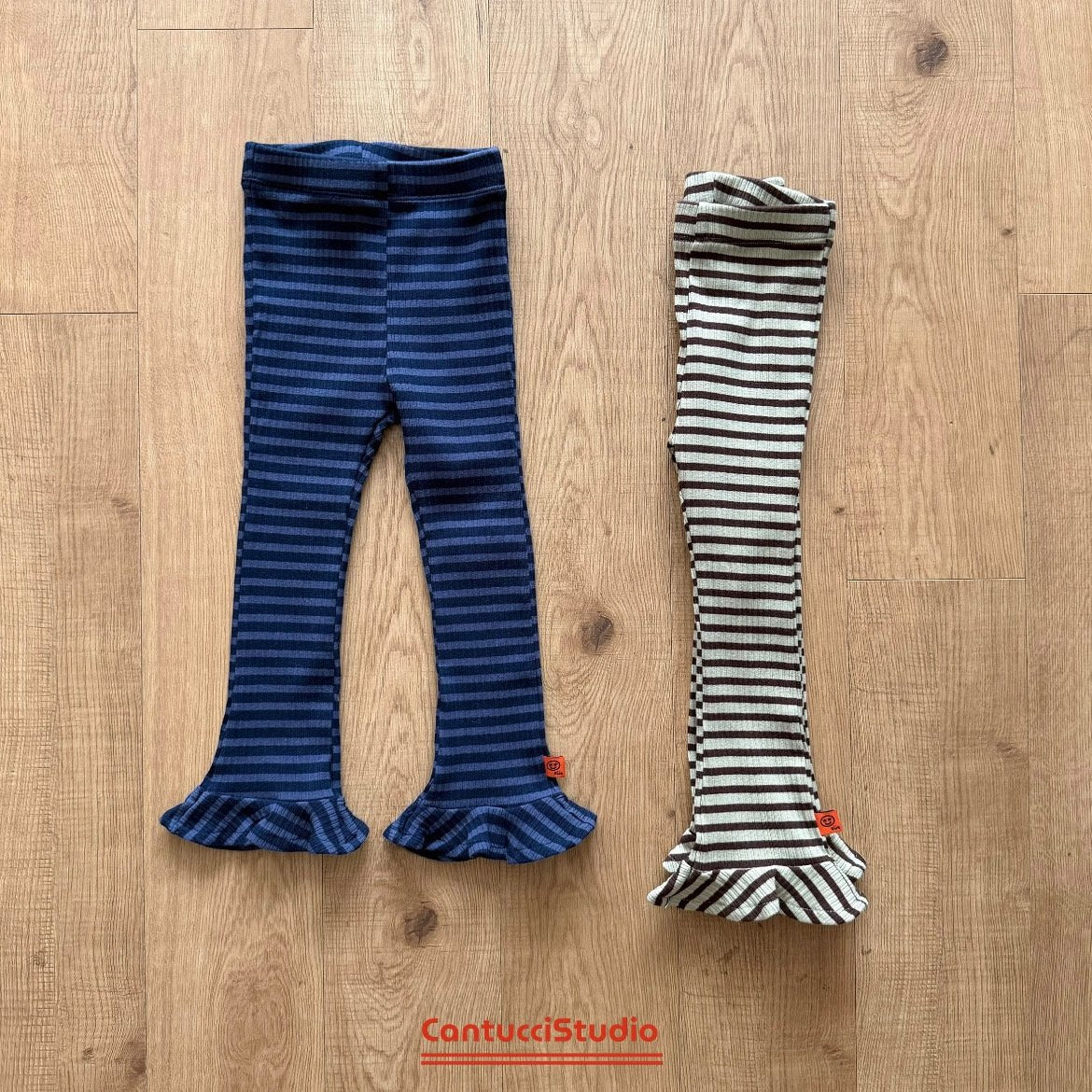 《予約》Boarder Leggings / Cantuccistudio