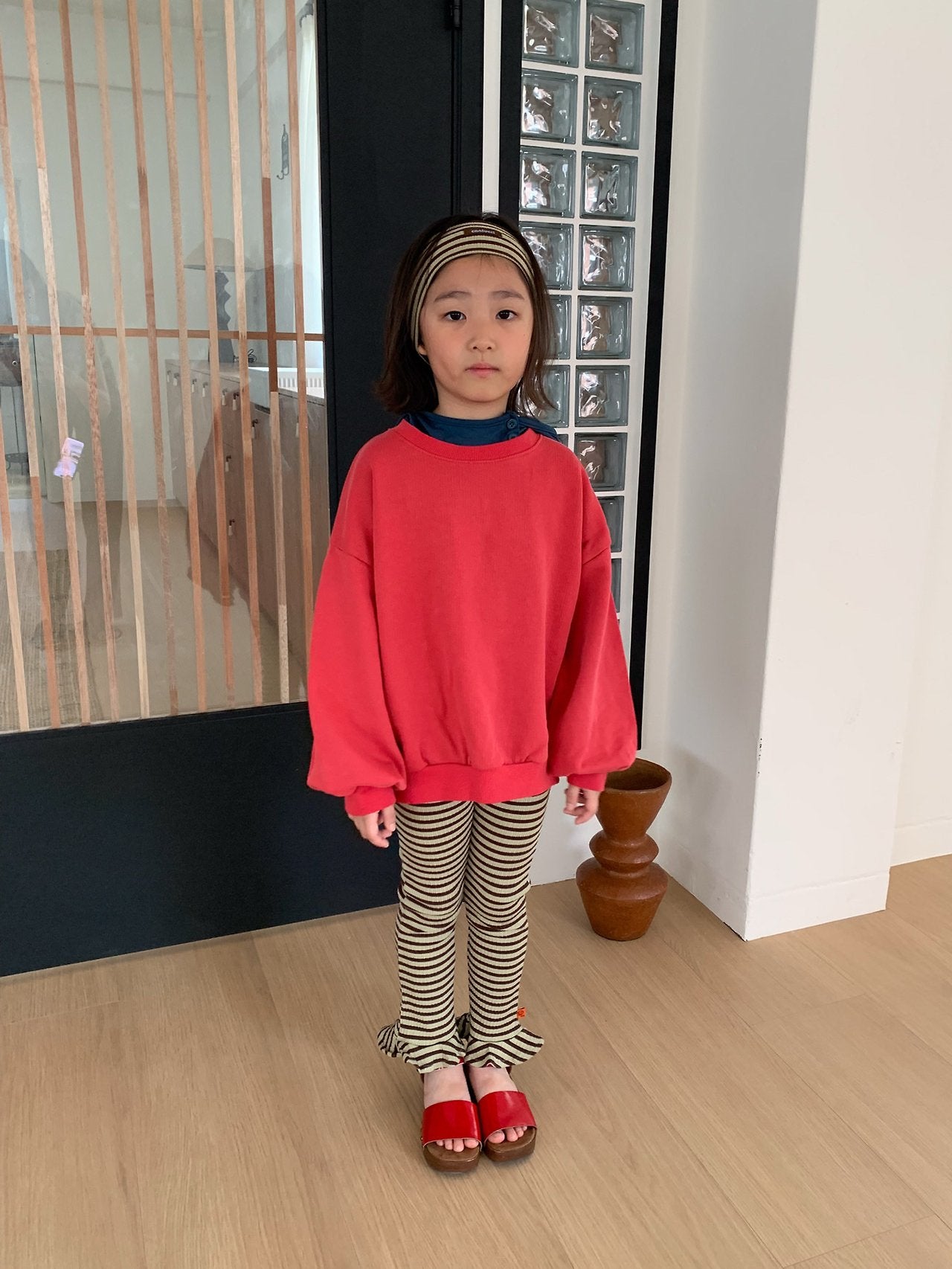 《予約》Boarder Leggings / Cantuccistudio
