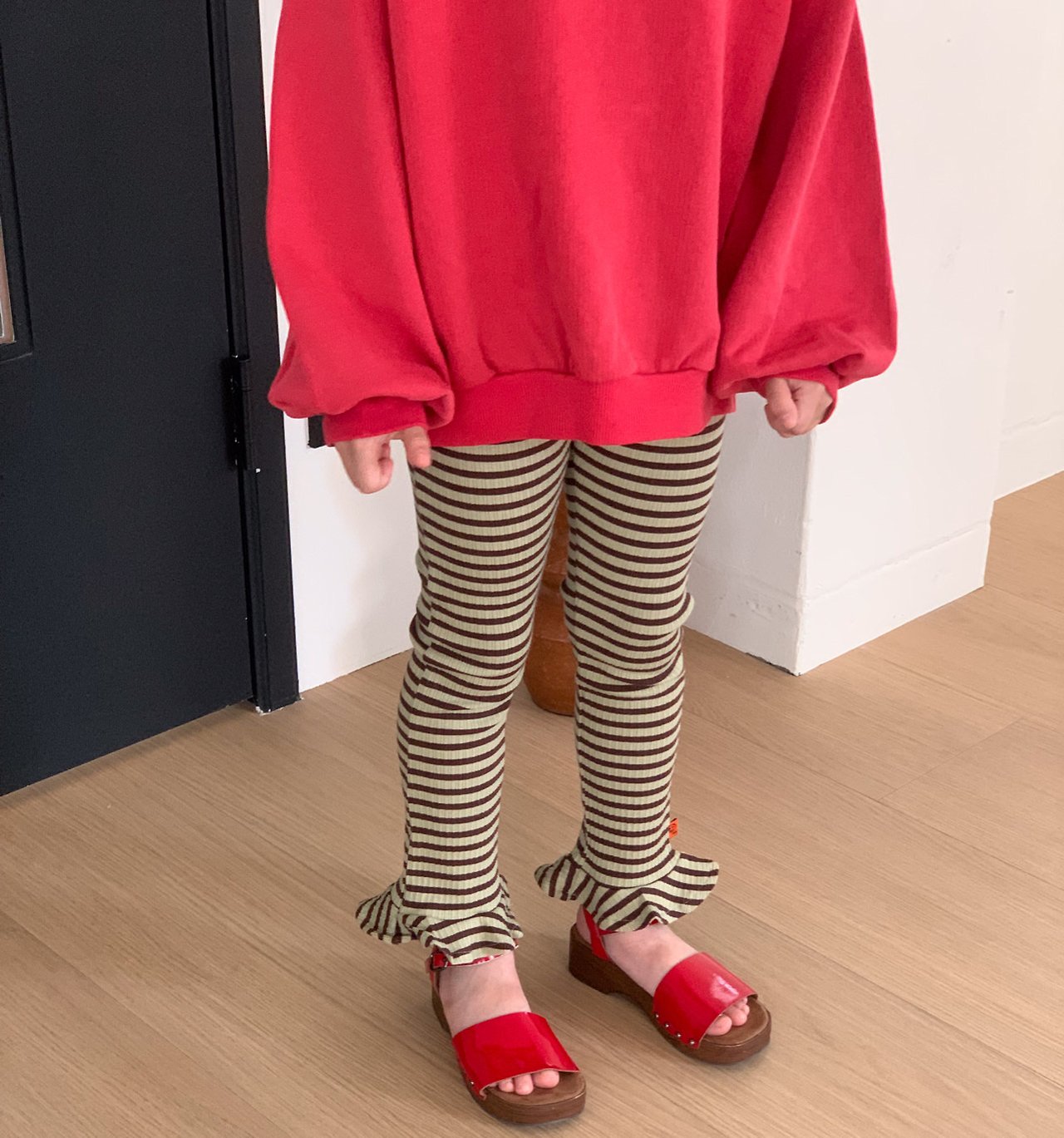《予約》Boarder Leggings / Cantuccistudio