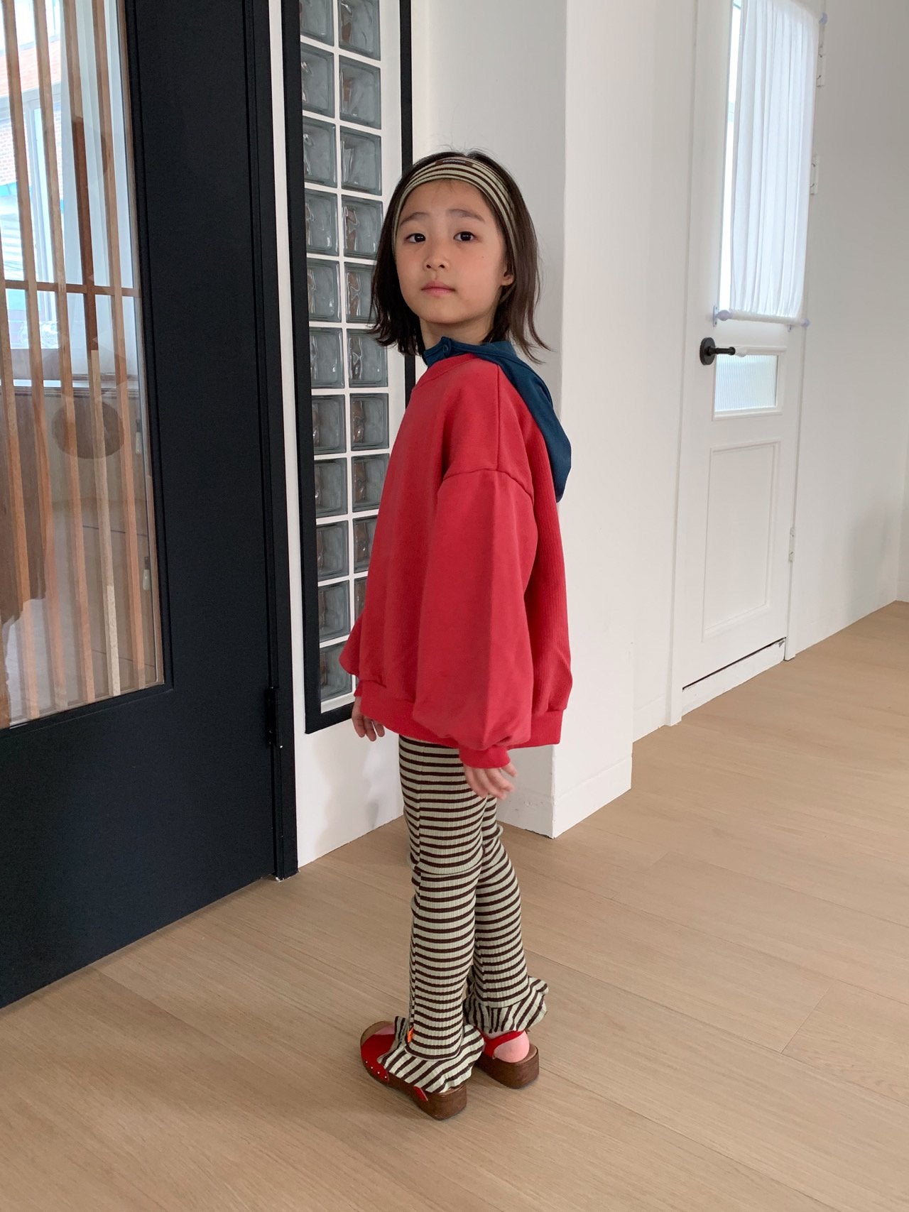 《予約》Boarder Leggings / Cantuccistudio