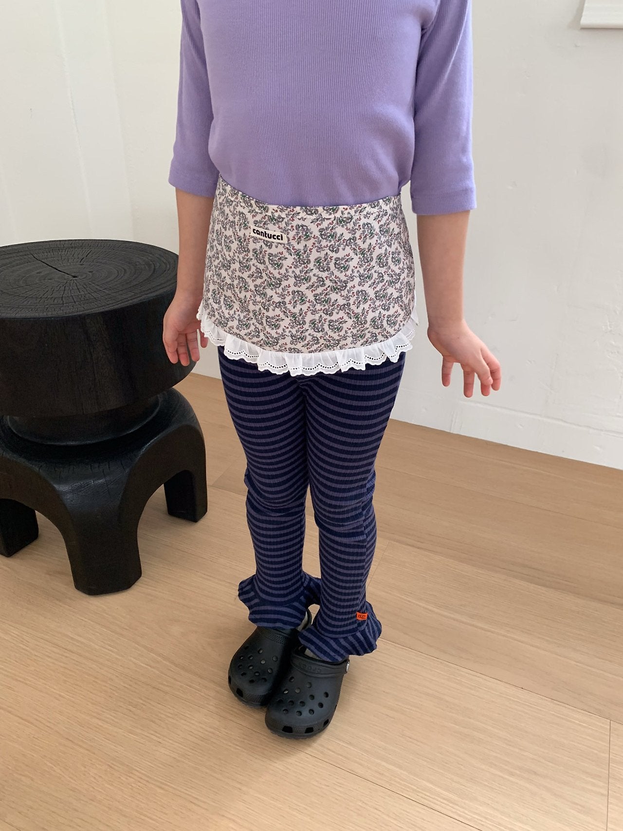 《予約》Boarder Leggings / Cantuccistudio