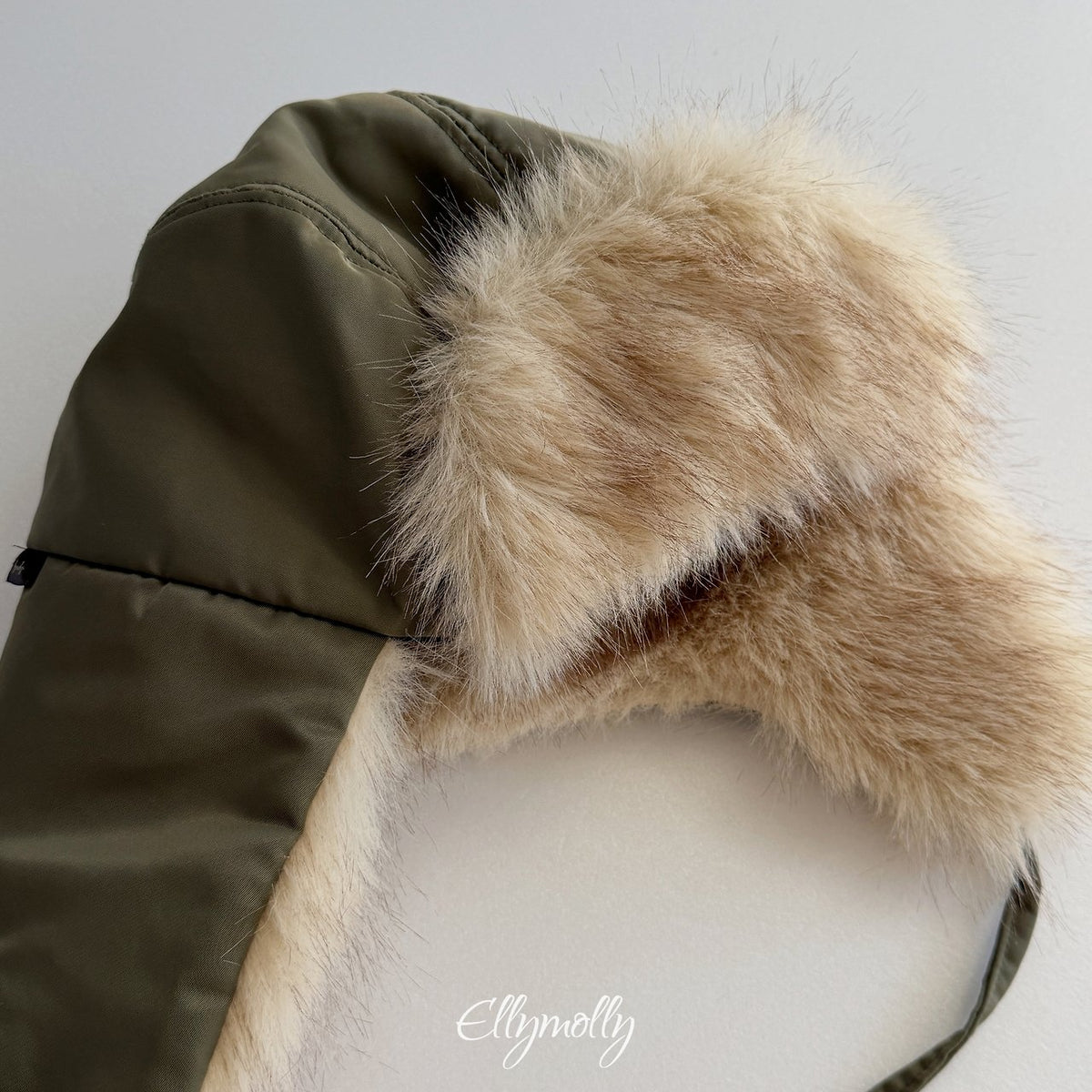 《予約》Fur Earflap Padded Hat / ELLY MOLLY