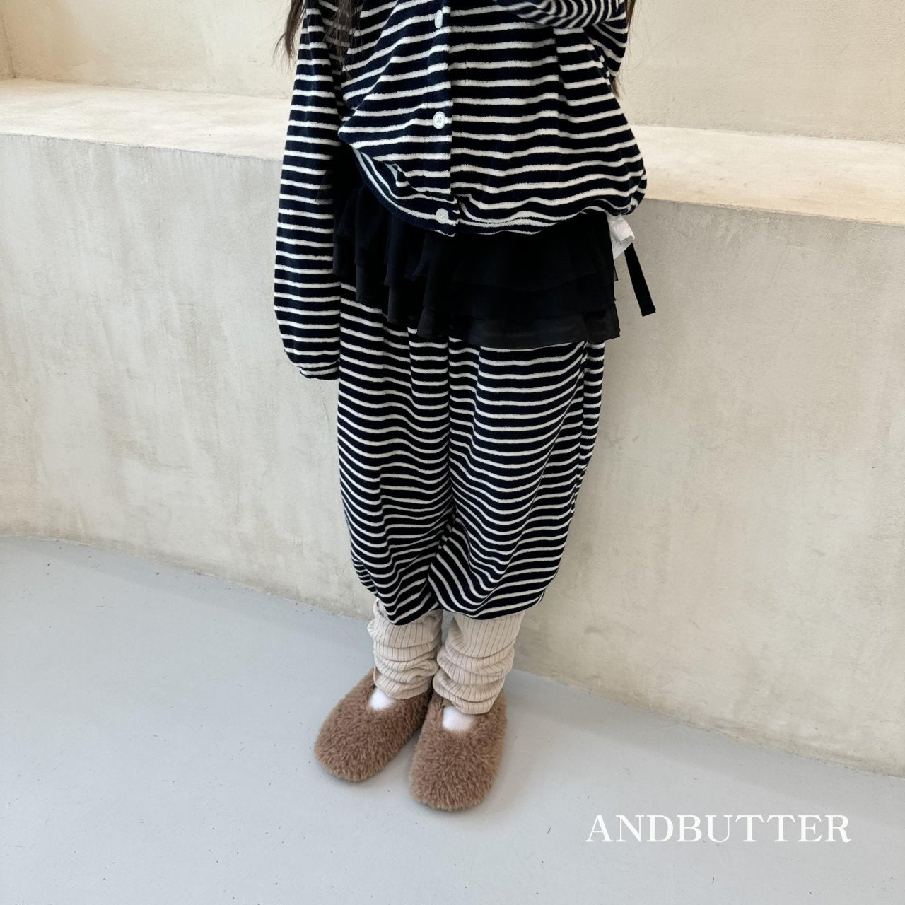 《予約》Stripe Jogger Pants / andbutter