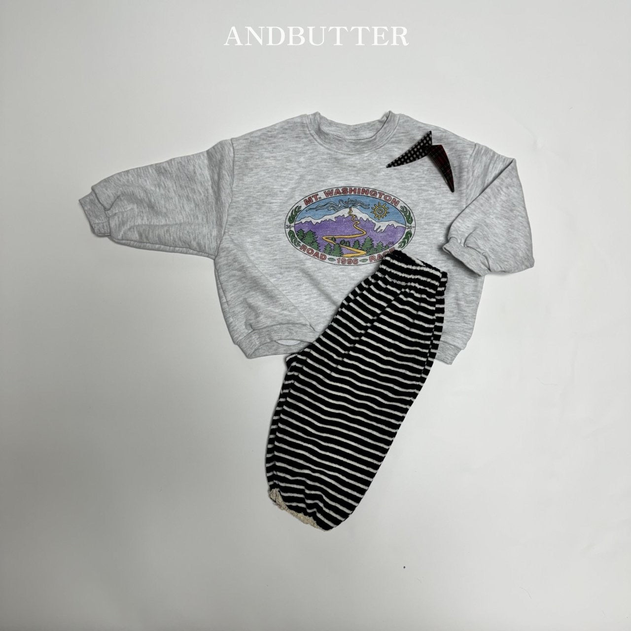 《予約》Stripe Jogger Pants / andbutter