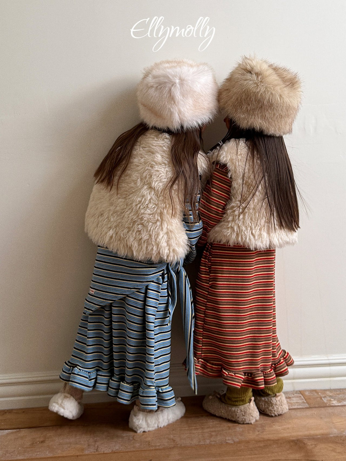 《予約》Fleece Frill Long Dress / ELLY MOLLY