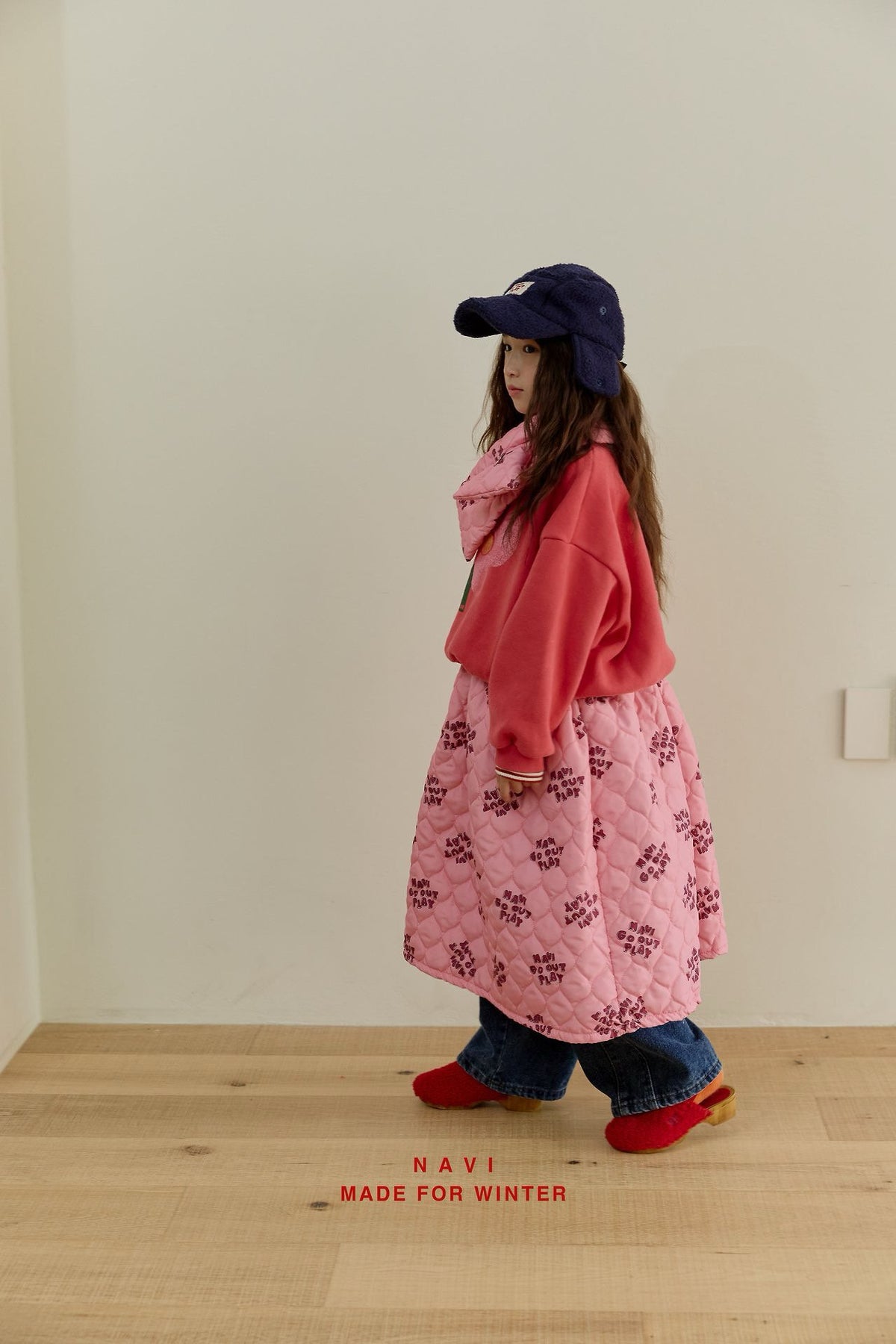 《予約》Rosie Quilted Muffler / NAVI