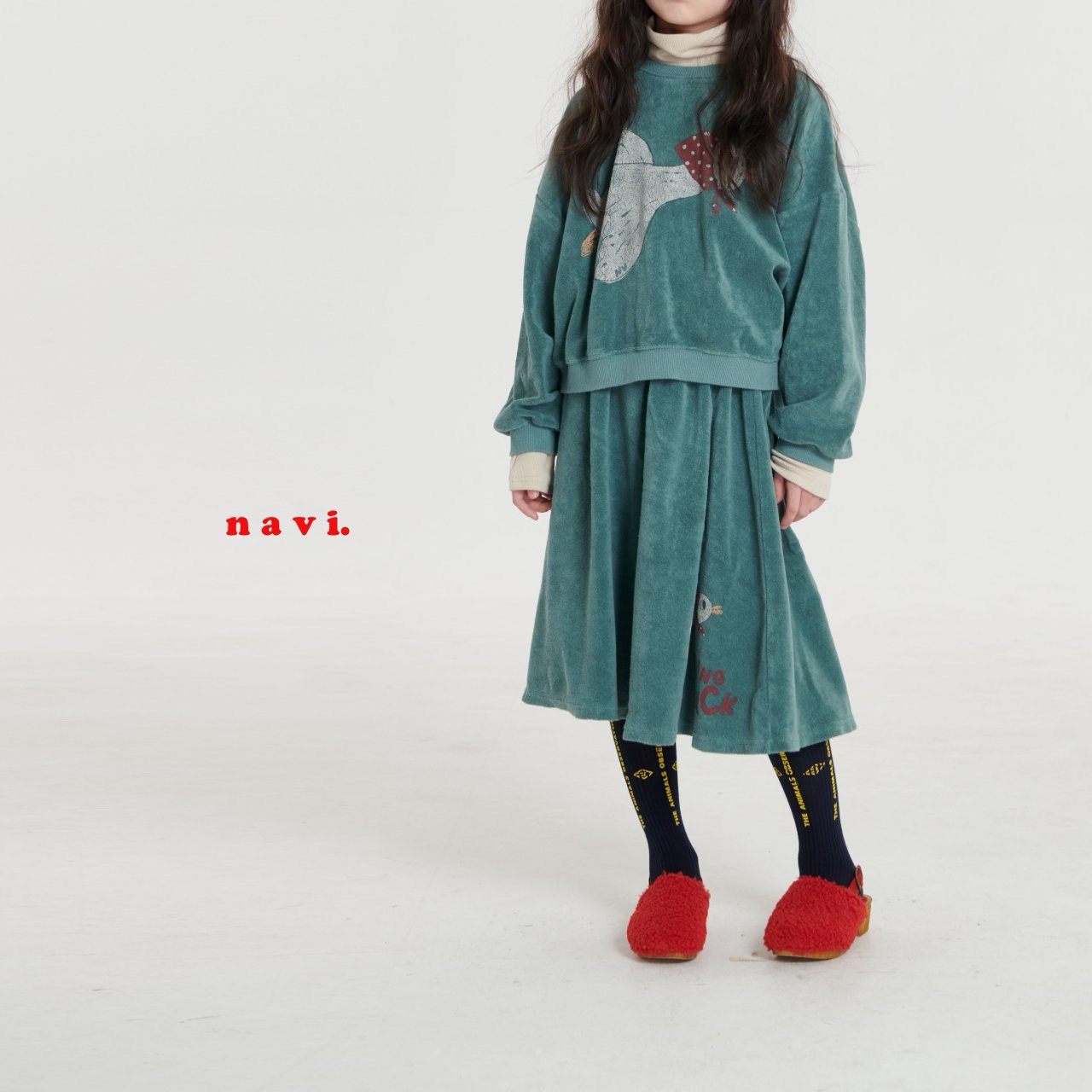 《予約》Fly Duck Skirt / Navi.