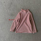 《予約》Snug Stripe Mock Neck Tee / NAVI