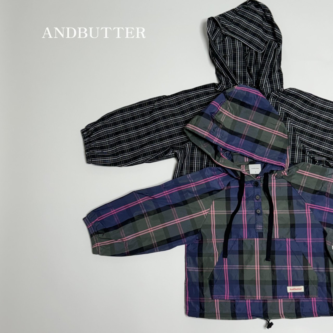 《予約》Check Hood Anorak / andbutter