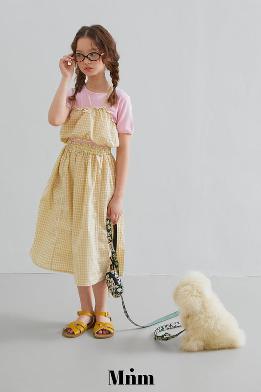 《予約》Check Lace Skirt / MINIMAL