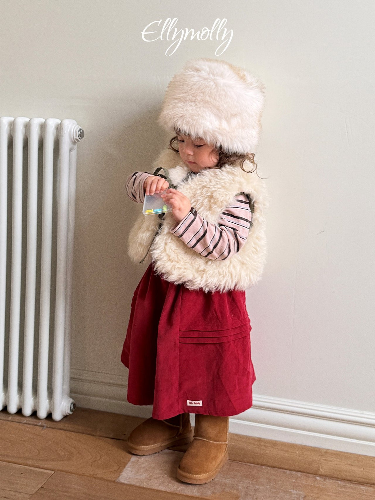 《予約》Snow Warmer Striped Turtleneck Tee / ELLY MOLLY