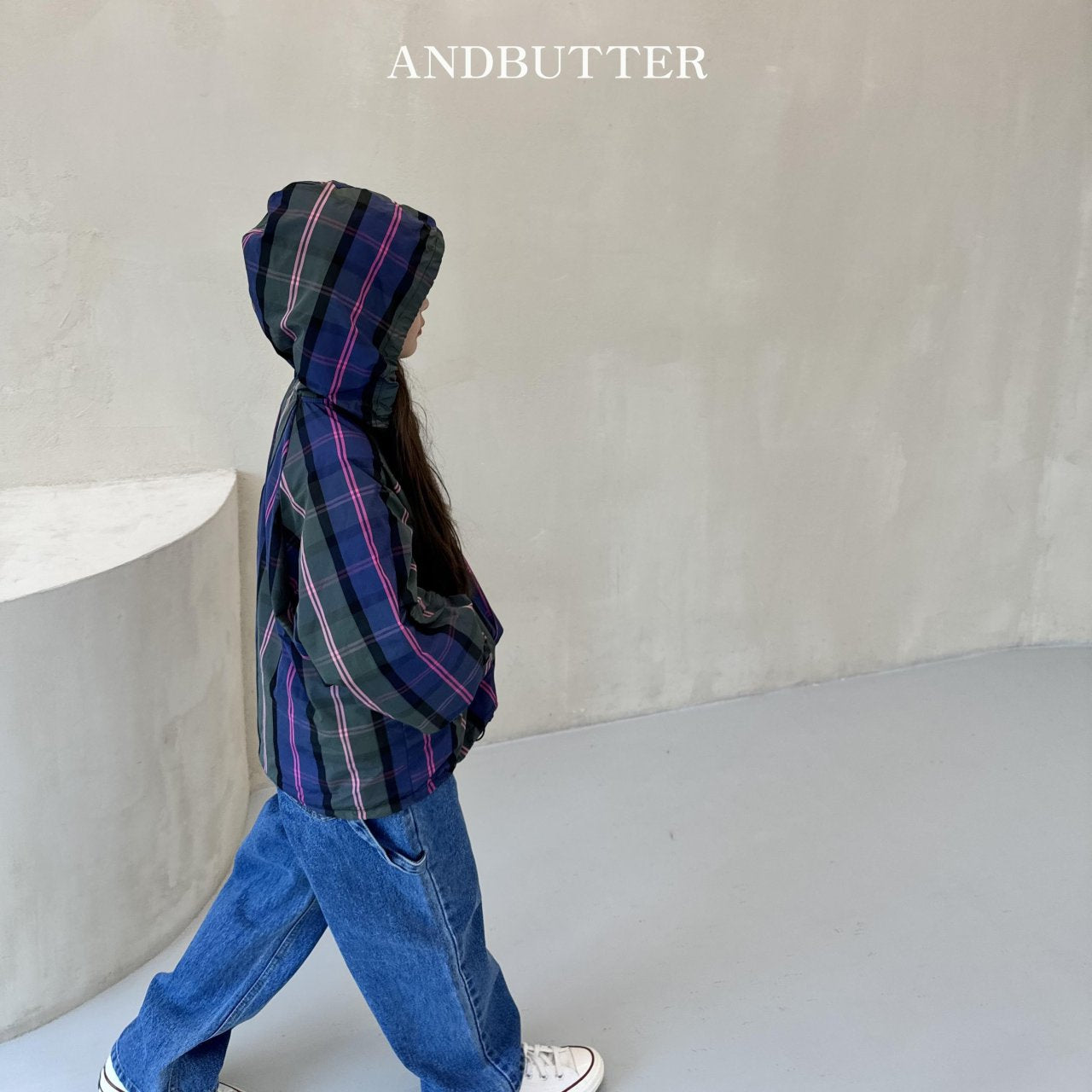 《予約》Check Hood Anorak / andbutter