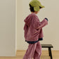 《予約》Butterfly Velour Hoodie / NAVI