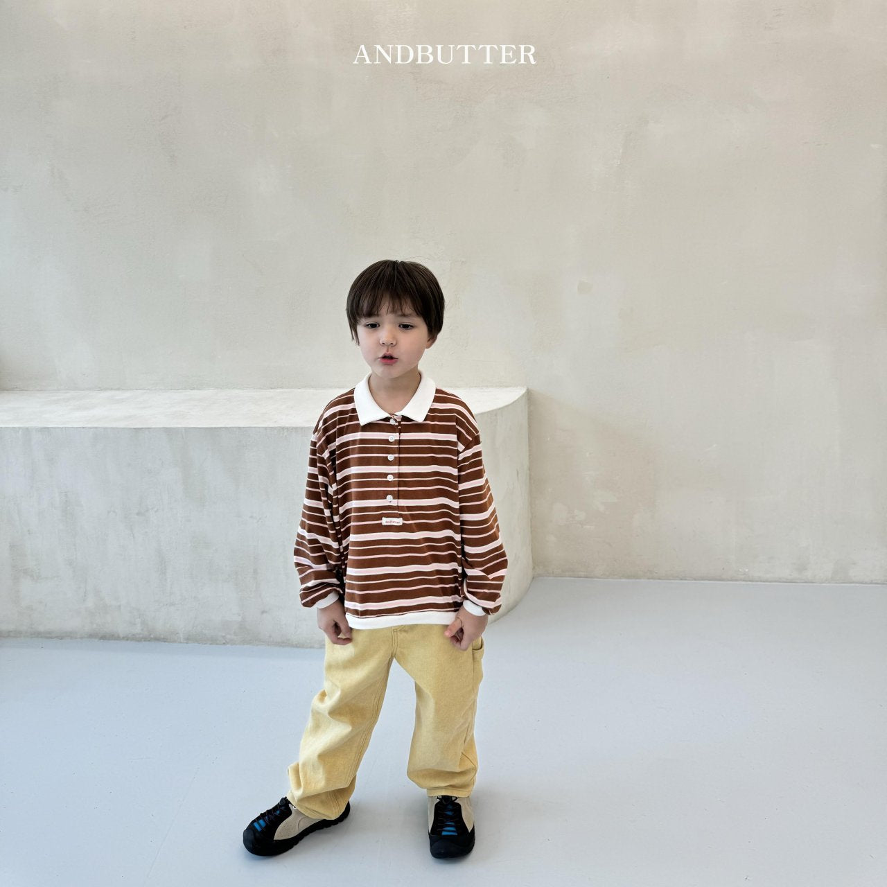 《予約》Stripe Rugby Tee / andbutter