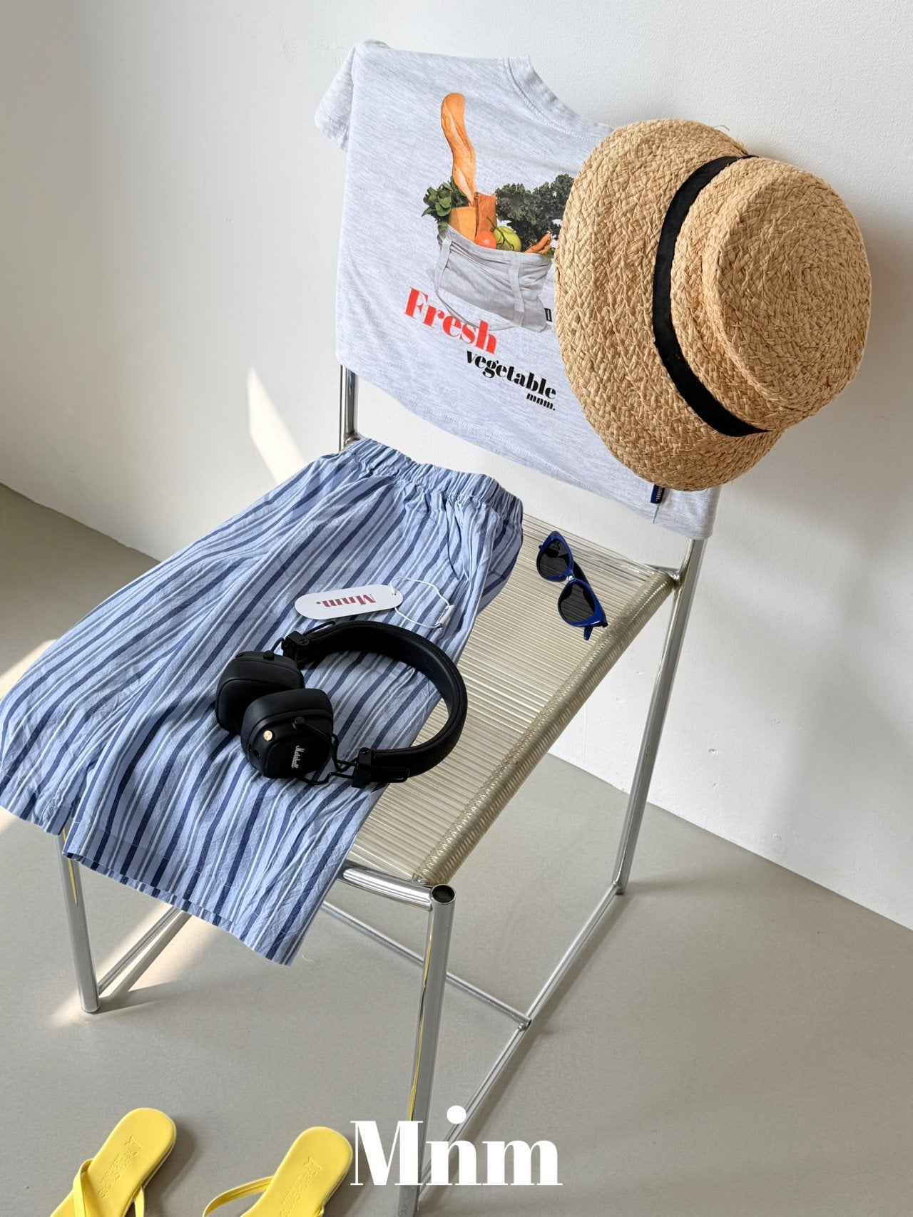 《予約》Combi Stripe Pants / MINIMAL