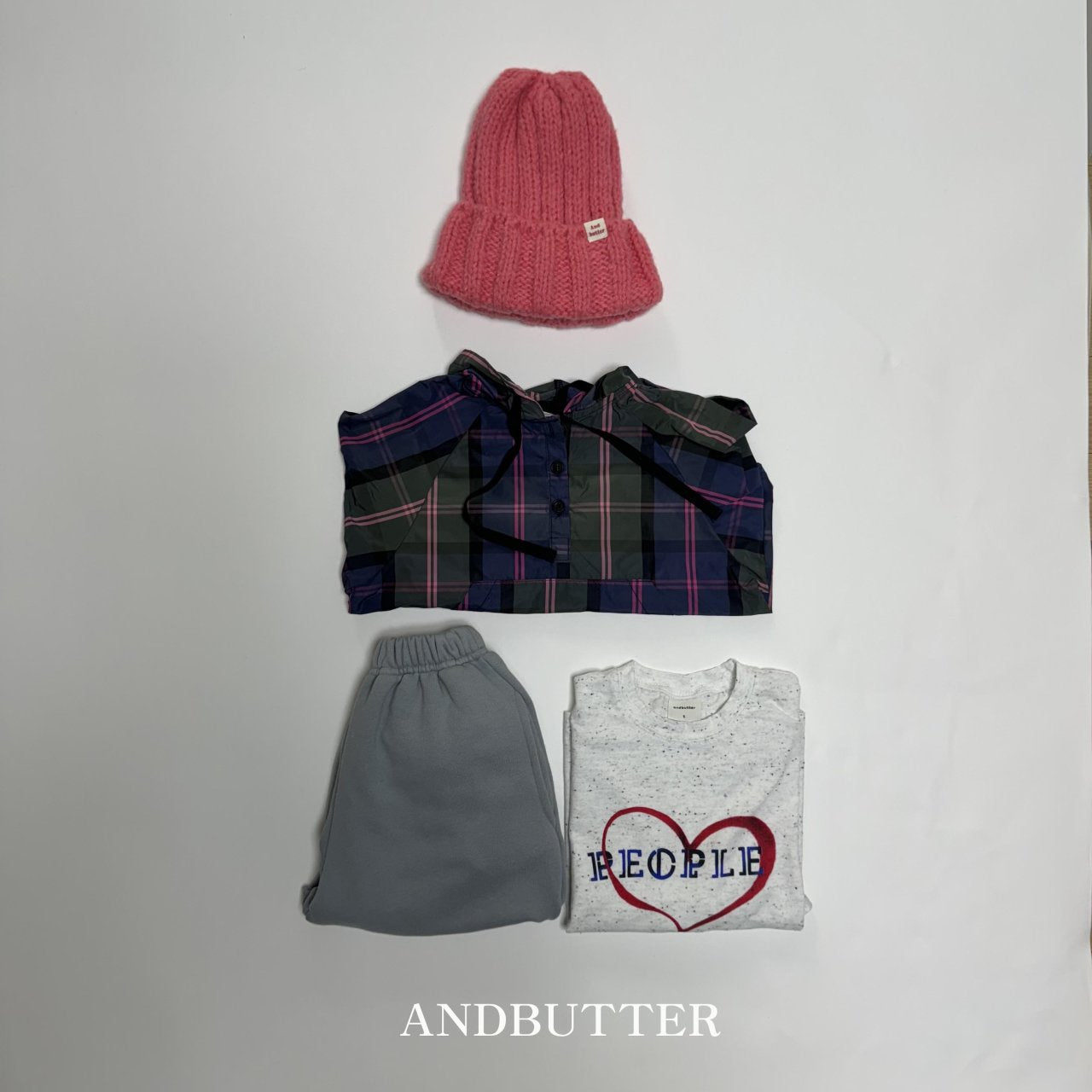 《予約》Check Hood Anorak / andbutter