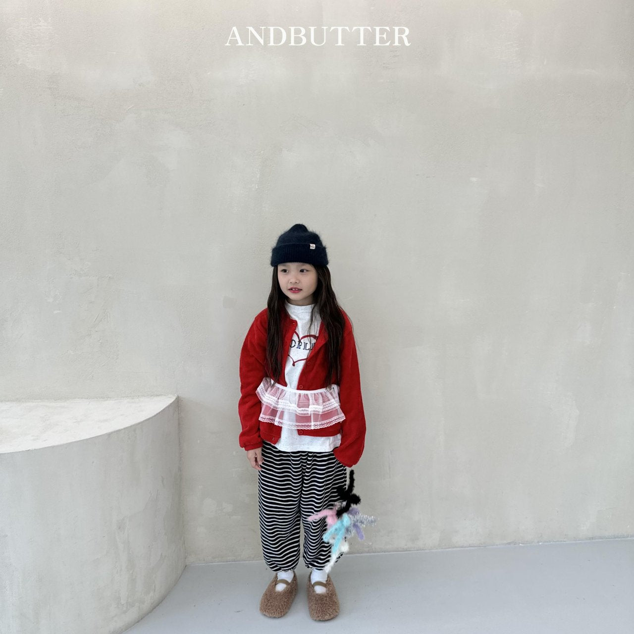 《予約》Stripe Jogger Pants / andbutter