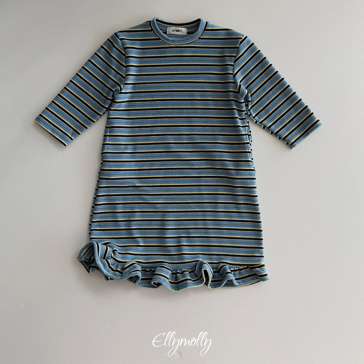 《予約》Fleece Frill Long Dress / ELLY MOLLY