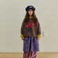《予約》Butterfly Velour Pants / NAVI