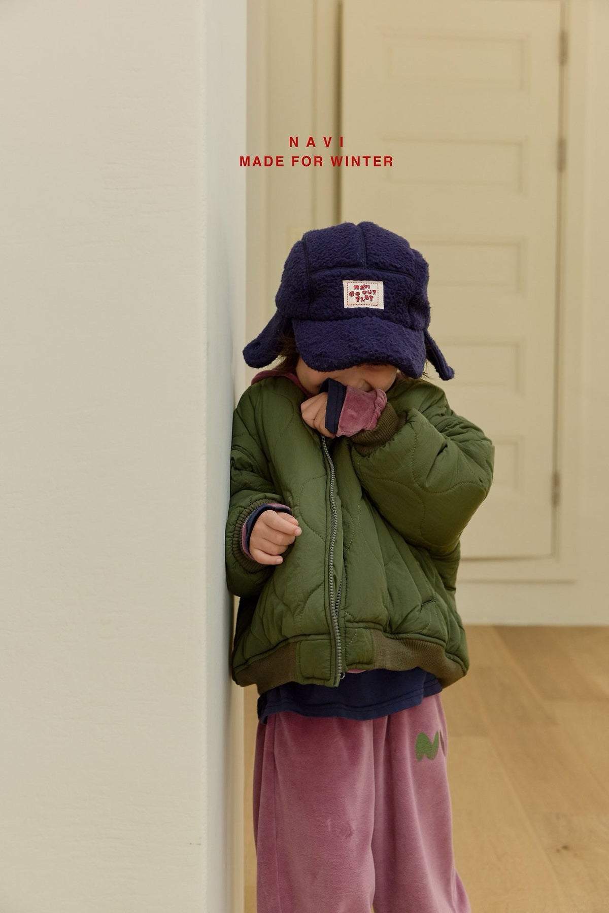 《予約》Bomber Quilted Jacket / NAVI