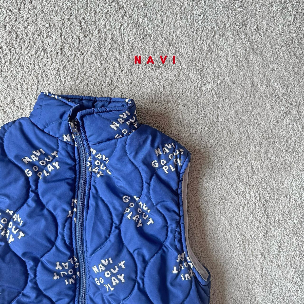 《予約》Melt Quilted Vest / NAVI