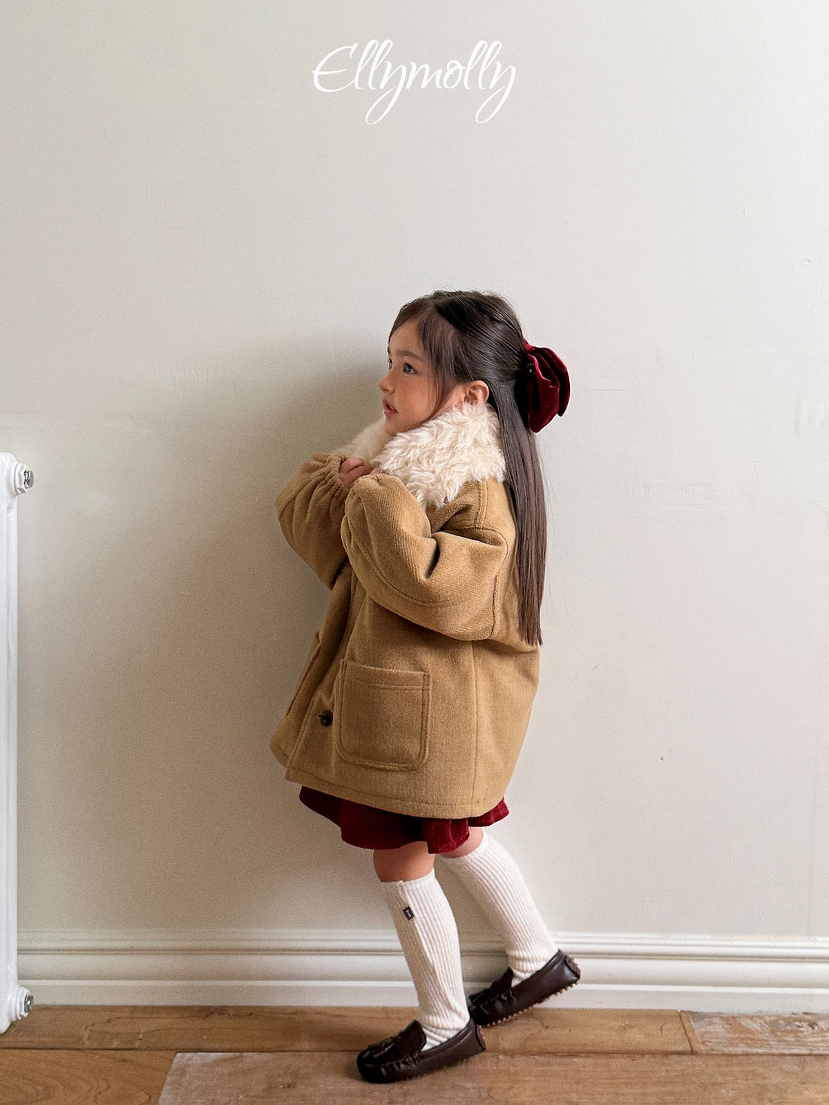 《予約》 Fluffy Wool Coat / ELLY MOLLY