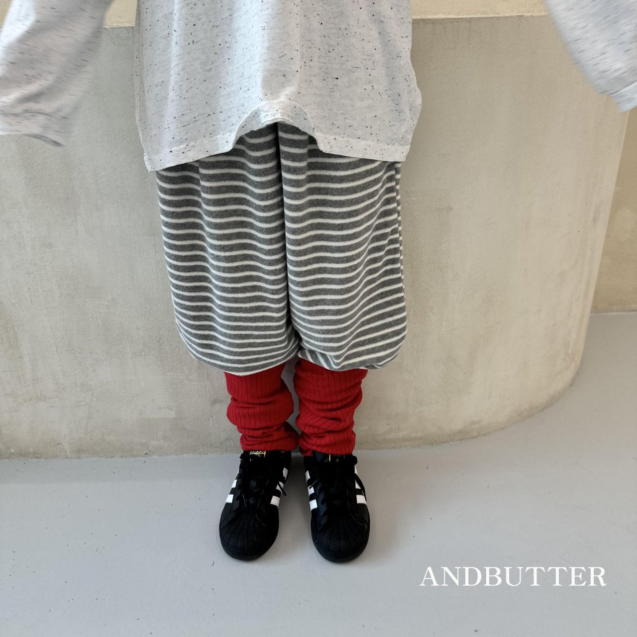 《予約》Stripe Jogger Pants / andbutter