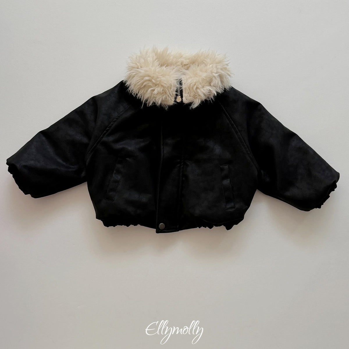 《予約》Big Collar Shearling Jacket / ELLY MOLLY