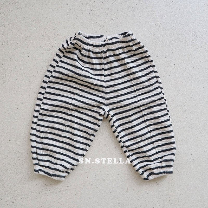 《予約》Waffle Stripe Pants / SN.STELLA