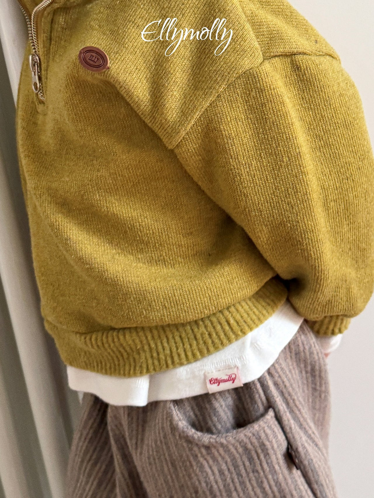《予約》Arden Wool Half-Zip / ELLY MOLLY