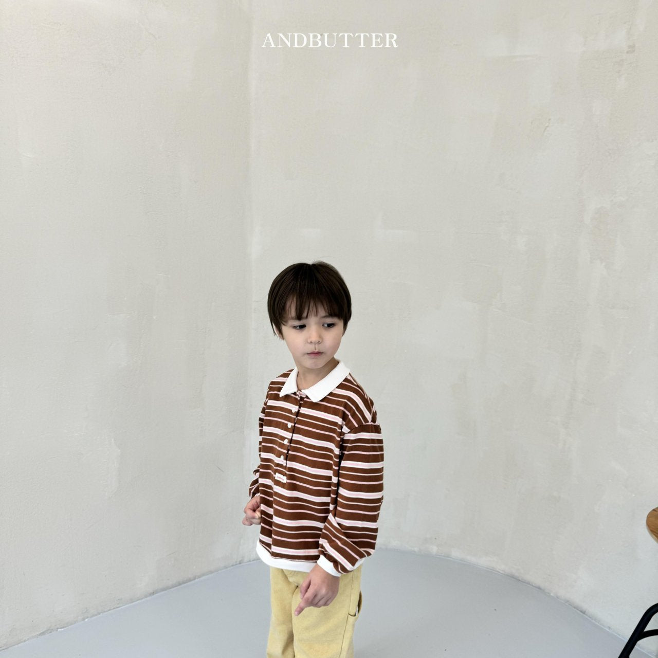 《予約》Stripe Rugby Tee / andbutter