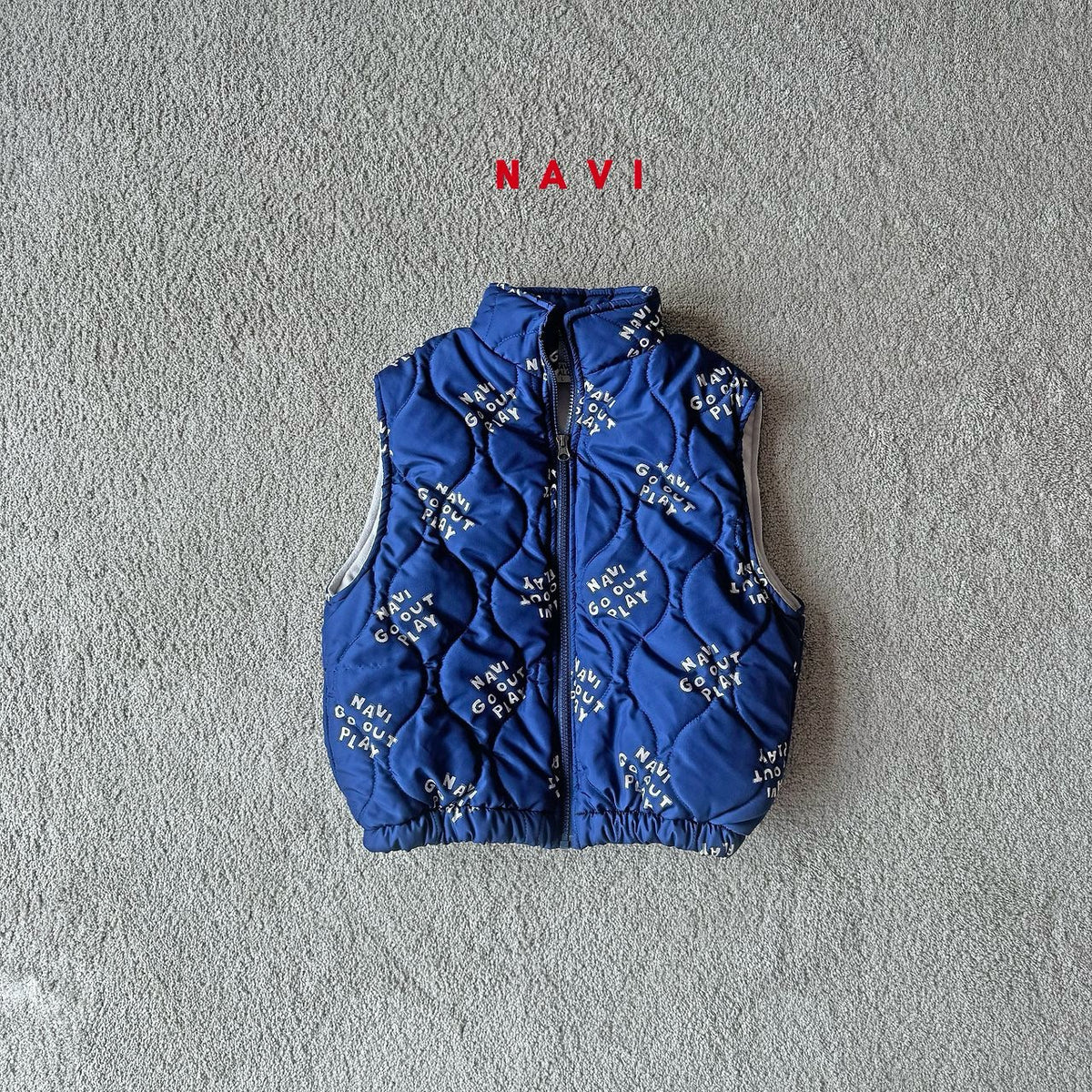 《予約》Melt Quilted Vest / NAVI
