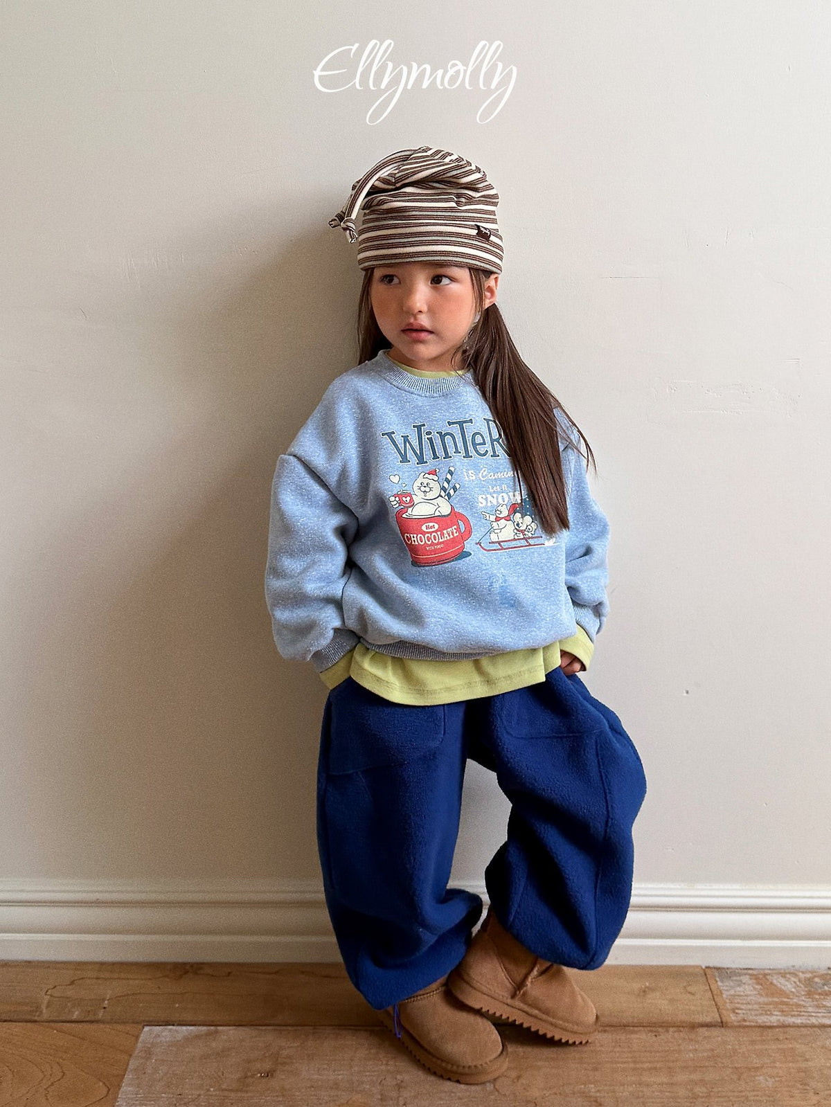 《予約》Winter Snow Sweatshirt / ELLY MOLLY