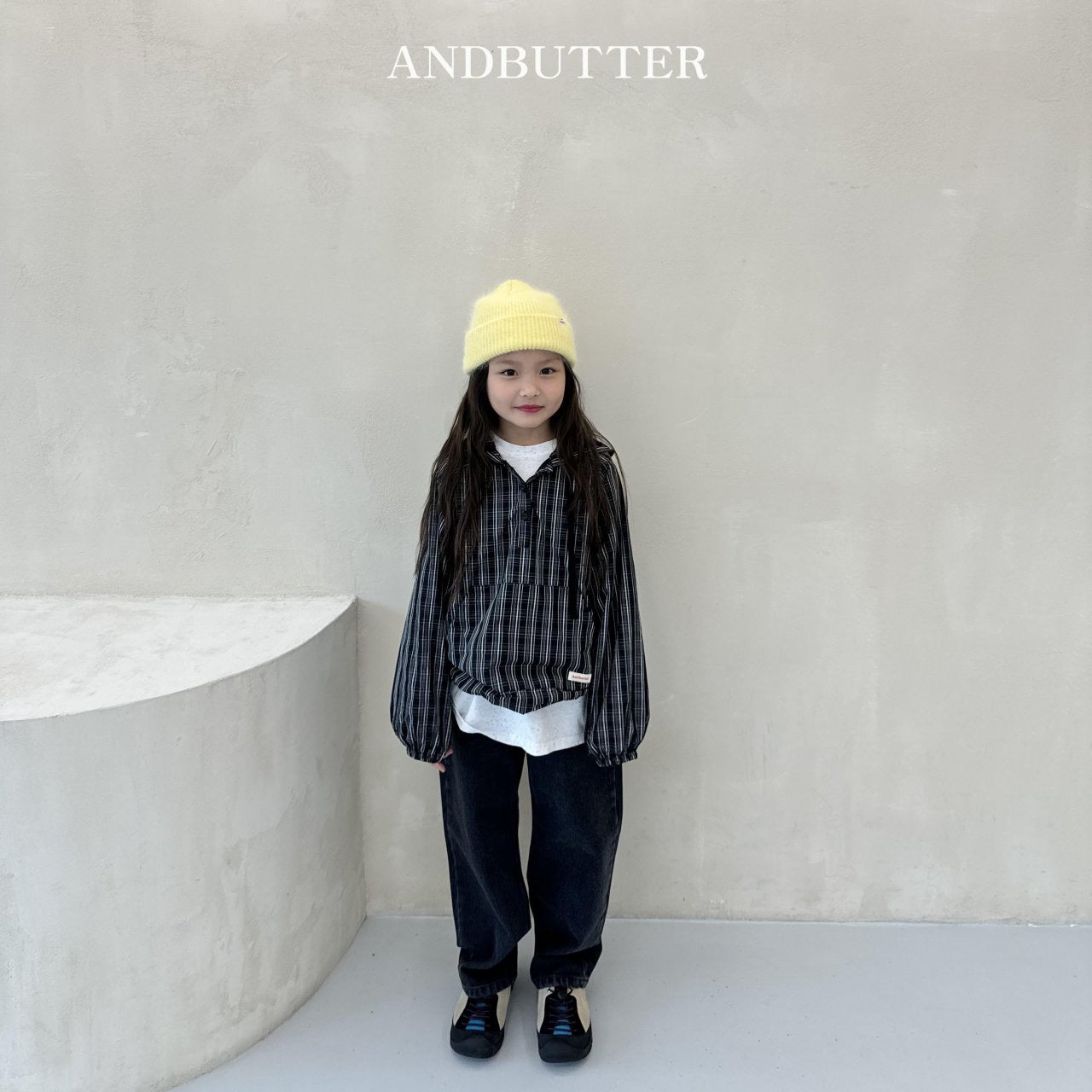 《予約》Check Hood Anorak / andbutter