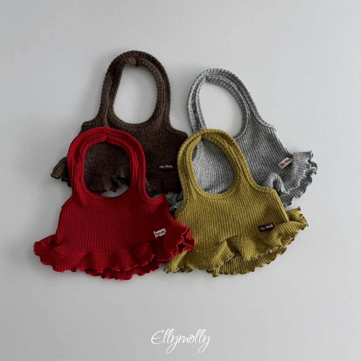 《予約》Wool Ribbed Halter Top / ELLY MOLLY