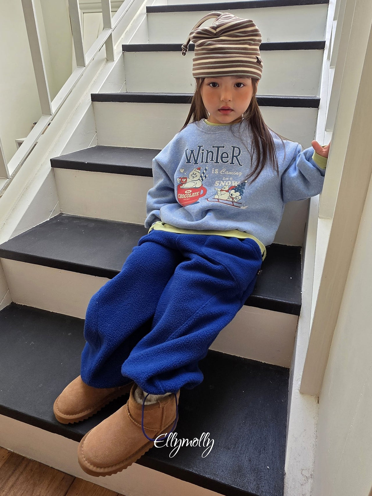 《予約》Winter Snow Sweatshirt / ELLY MOLLY