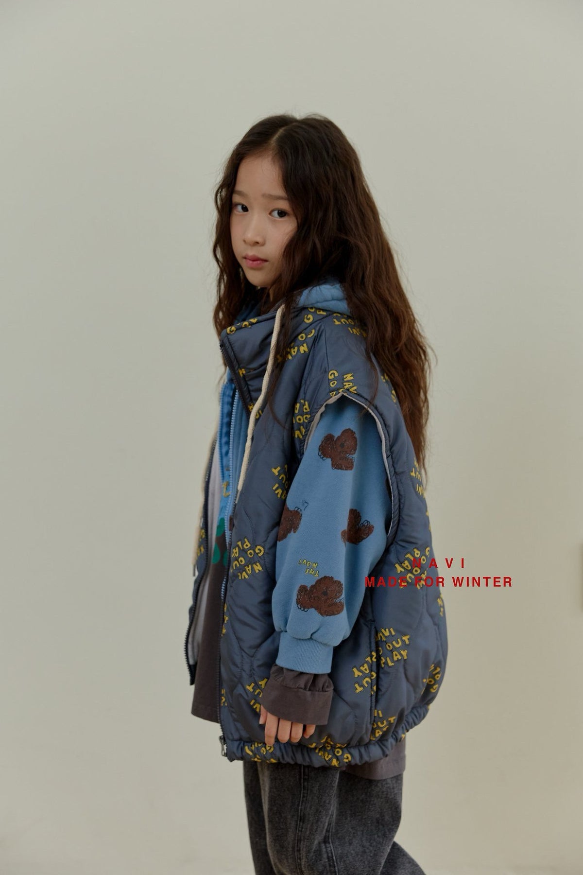 《予約》Poochi Zip Hoodie / NAVI