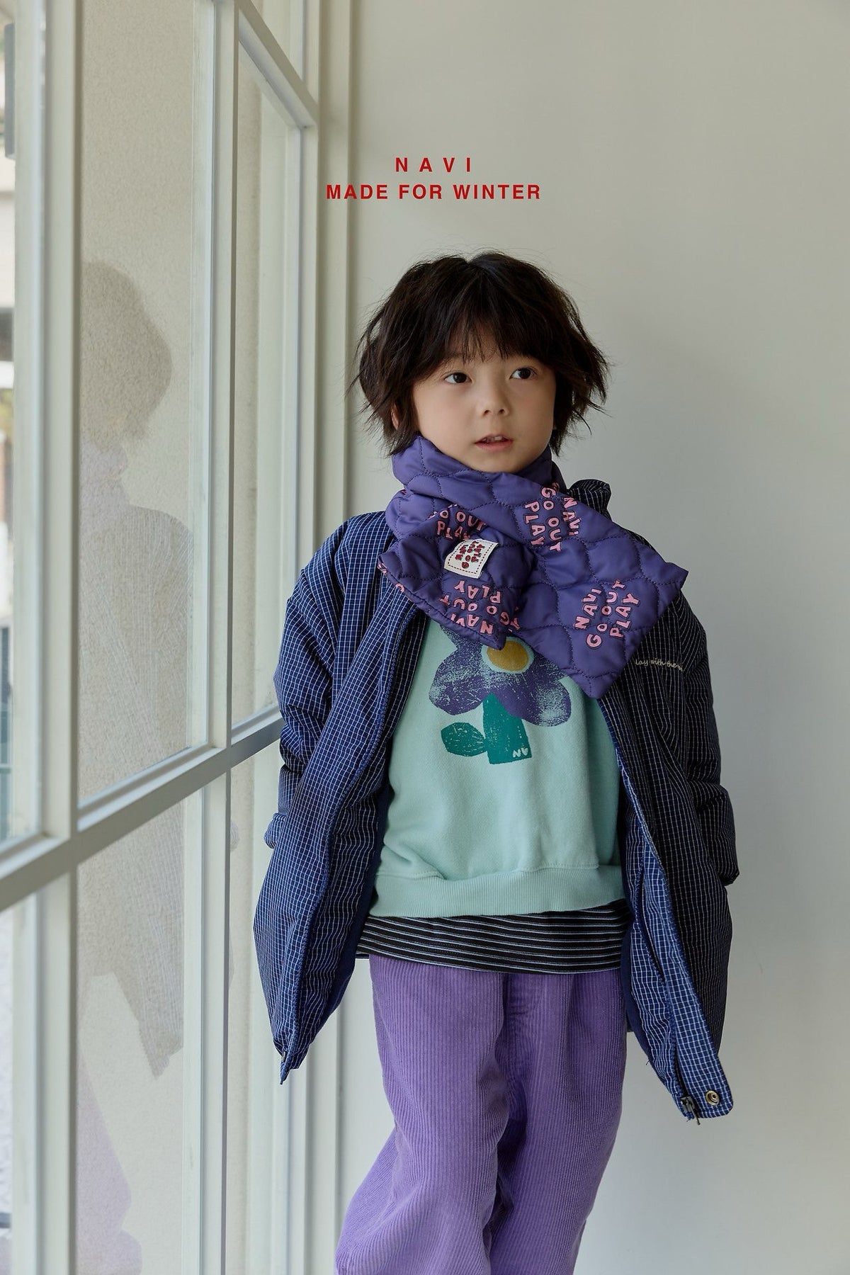 《予約》Dear Crop Sweatshirt / NAVI