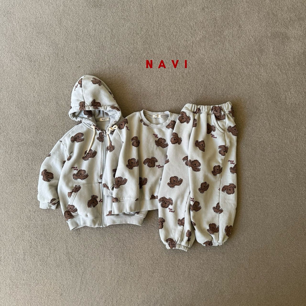 《予約》Poochi Zip Hoodie / NAVI